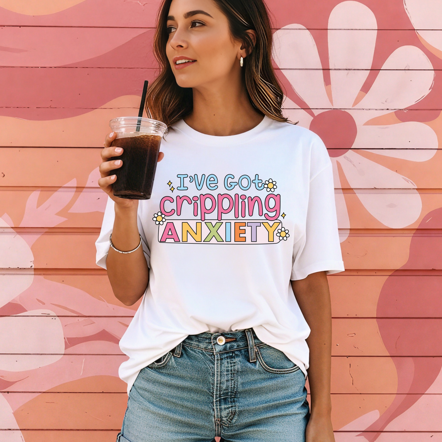 I've Got Crippling Anxiety Tee – Funny Pastel Comfort Colors Shirt, Mental Health Graphic Tee, Sarcastic Anxiety Humor T-Shirt