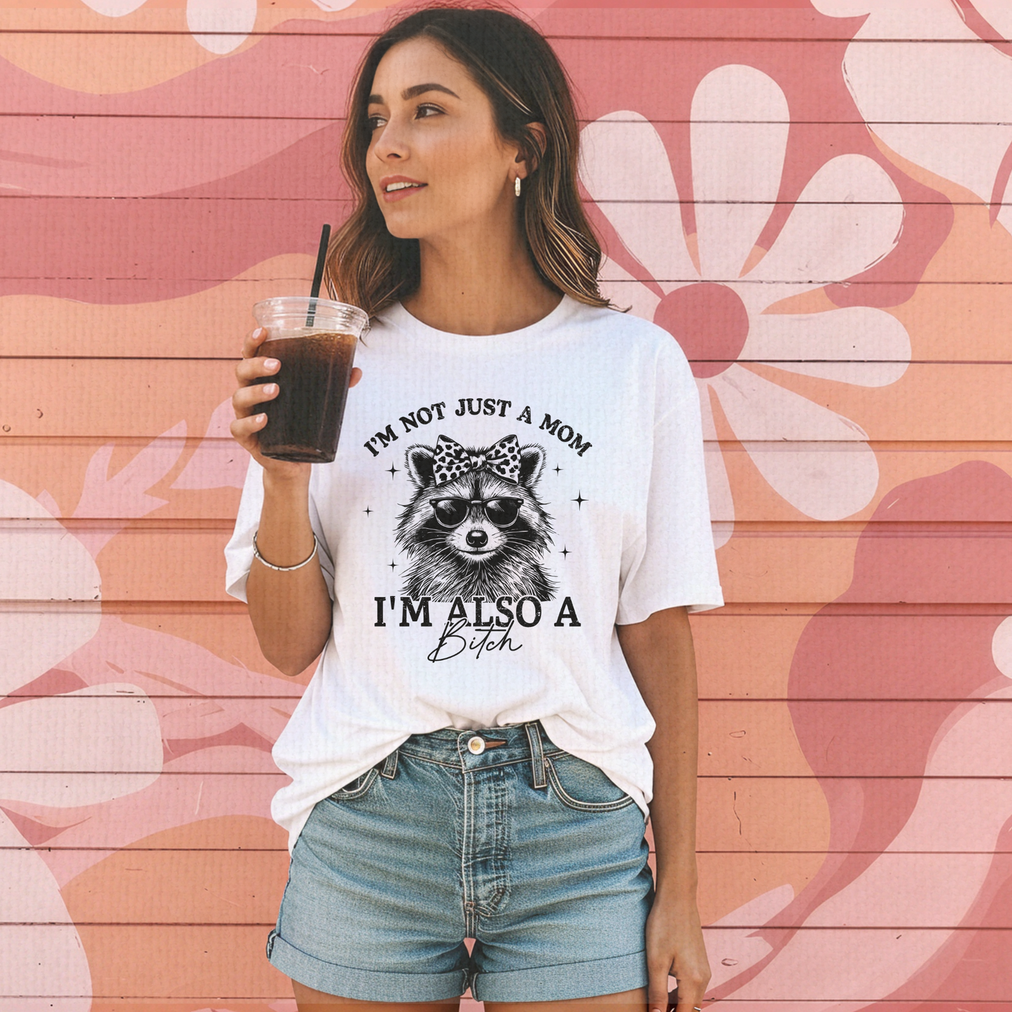 I’m Not Just a Mom Tee – Comfort Colors Funny Raccoon Shirt