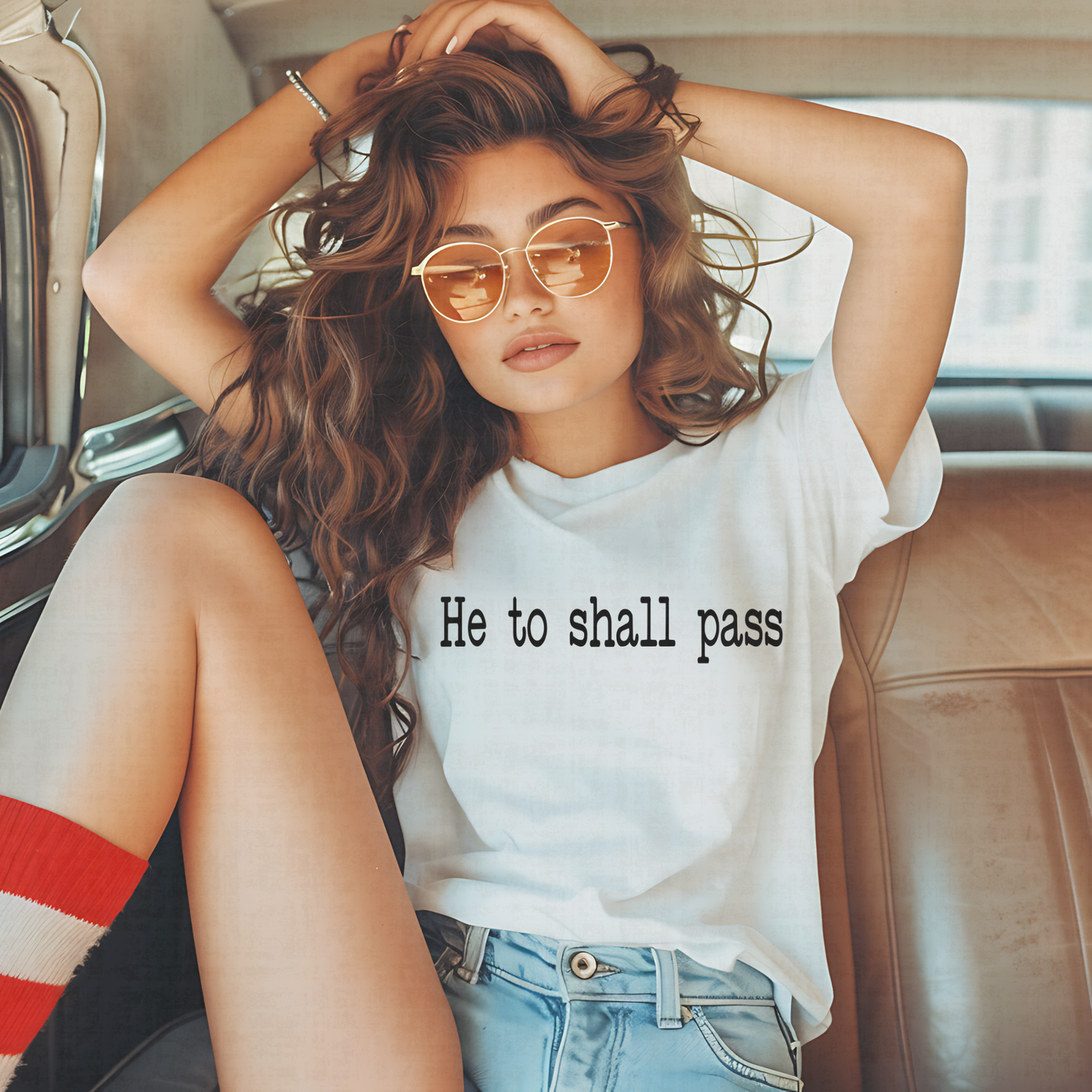 He To Shall Pass Shirt – Funny Anti-Trump Minimalist Tee | Comfort Colors