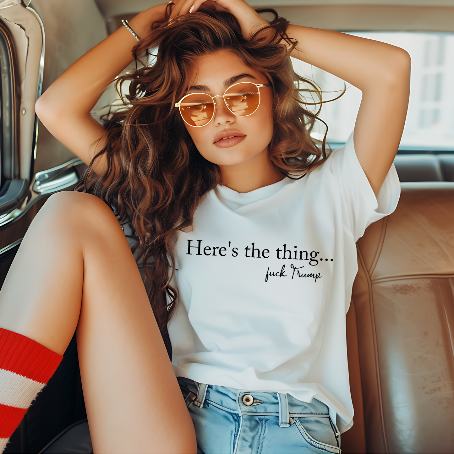 Here’s the Thing F*** Trump Shirt – Sarcastic Anti-Trump Tee | Comfort Colors Political Shirt