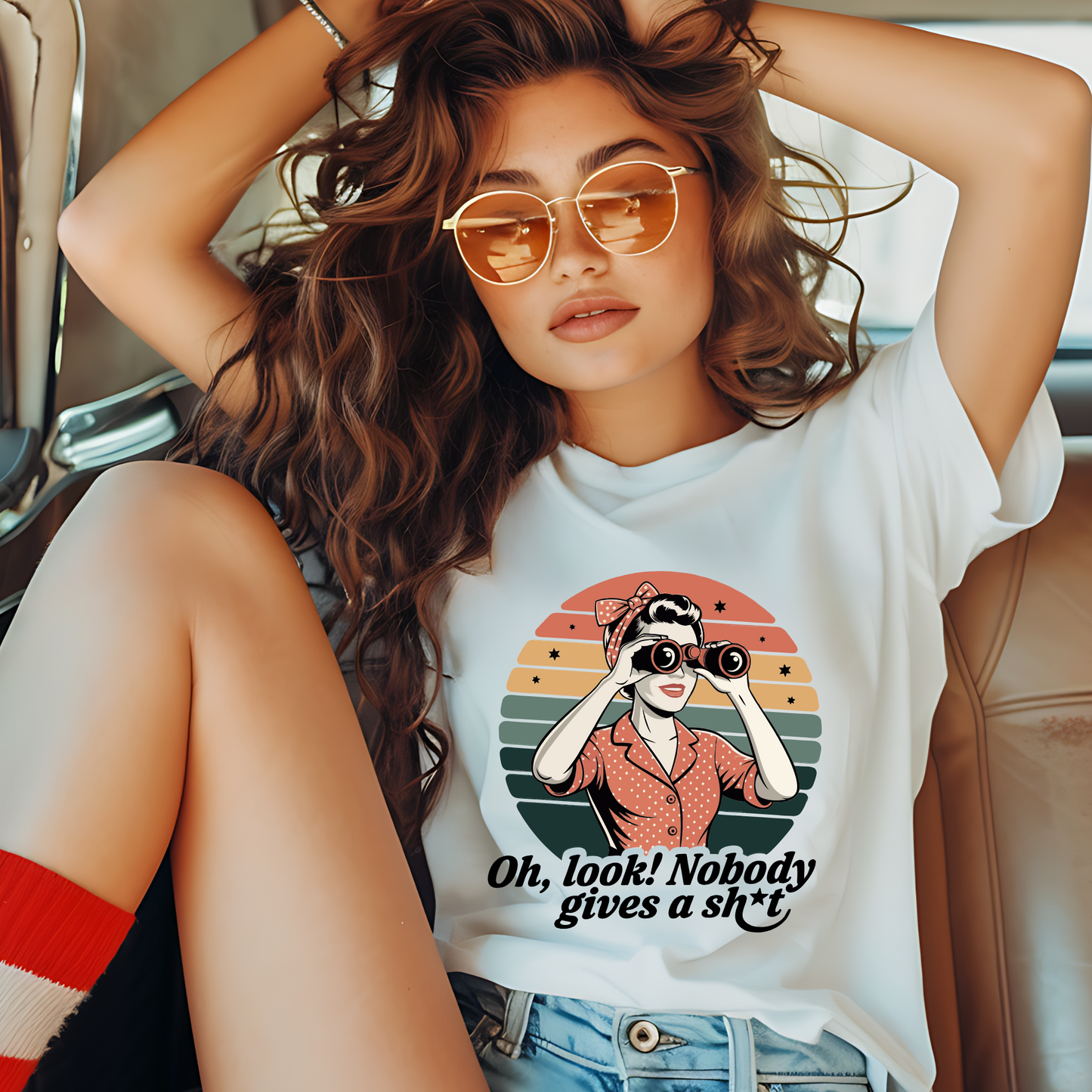 Oh Look Nobody Gives a Sh*t Tee – Comfort Colors® Unisex Shirt