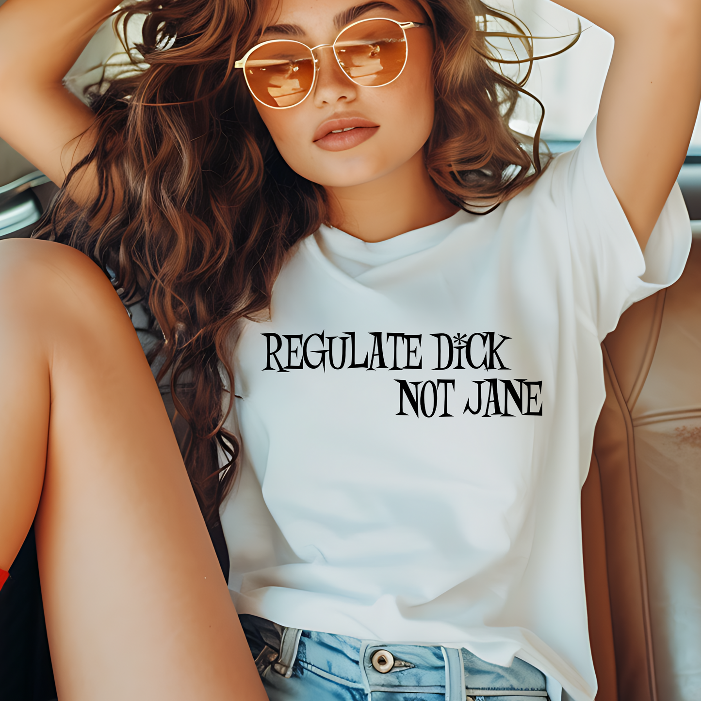 Regulate Dick Not Jane Tee – Feminist Comfort Colors Shirt, Bold Pro-Choice Graphic Tee, Political Women's Rights T-Shirt