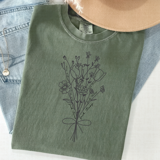 F*** Trump Floral Shirt – Subtle Anti-Trump Protest Tee | Comfort Colors